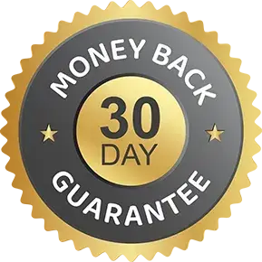30-days 100% money-back guarantee